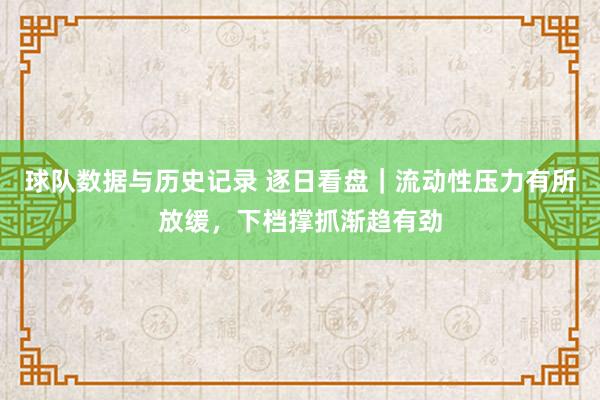 球队数据与历史记录 逐日看盘｜流动性压力有所放缓，下档撑抓渐趋有劲