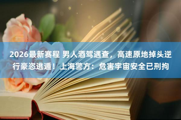 2026最新赛程 男人酒驾遇查，高速原地掉头逆行豪恣逃遁！上海警方：危害宇宙安全已刑拘